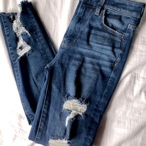 American eagle super high rise jean